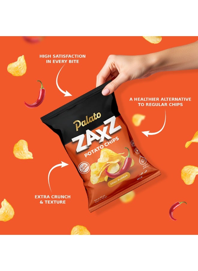 Palato Kettle Cooked Non Palm Oil Potato Chips 100gm- Chilli Flavor - Image 3